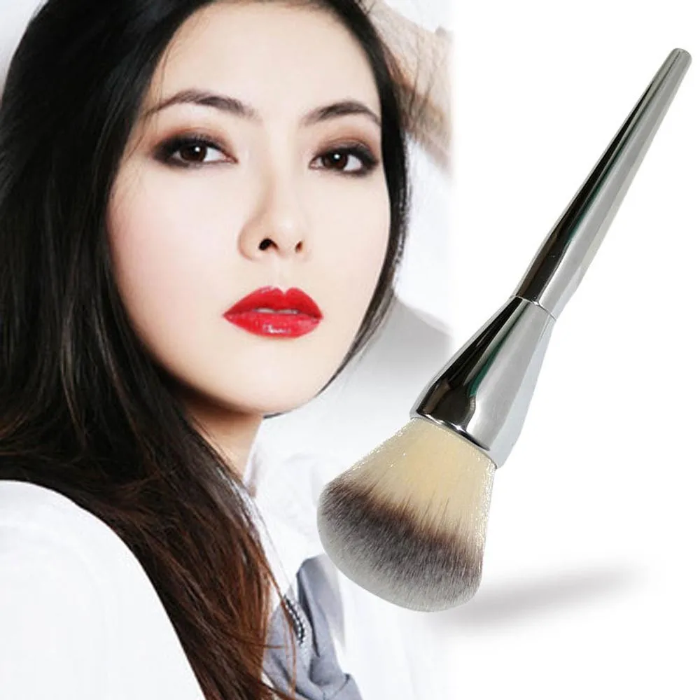 Beauty Cosmetic Tool Powder Brush Round Make Up Brushes Very Big Cosmetics Aluminum Brushes Soft Face Foundation Makeup Brushes