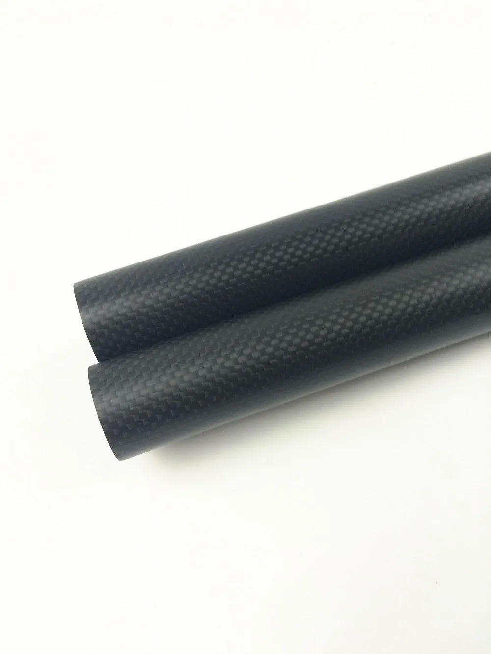 OD 45MM ID 42MM length 500mm High Quality 3K Carbon Plain Fabric Wound Tube Carbon Tail
