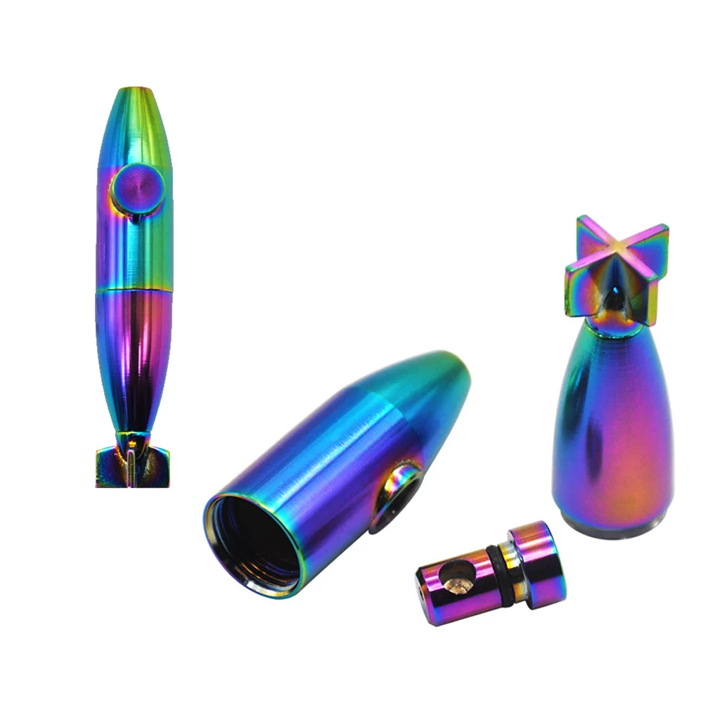 

HORNET Submarine Style Zinc Alloy Metal Snuff Snorter Dispenser Nasal Tube 86MM Smoking Snuff Straw Sniffer Snorter Nasal Pipe