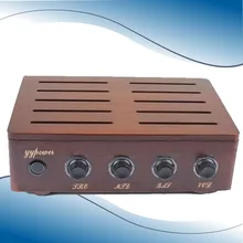 Для профессиональных студий звукозаписи аудио интерфейс USB2.0 звуковая карта с предусилитель микрофона "сделай сам" из цельного дерева