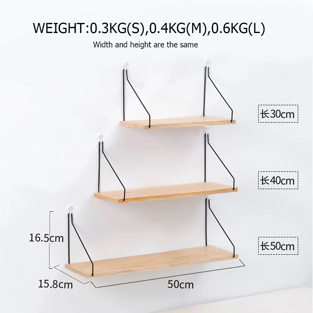 Креативная деревянная полка склад-хралилище подставленное к стене стойка для организации спальни кухни дома комнаты DIY украшения стены держатель J19