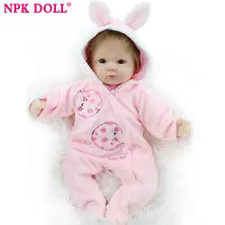 NPKDOLL bebe куклы reborn с мягкий силиконовый девушка тела новорожденного куклы дешевле reborn реальные игрушки куклы для девочек bebe куклы