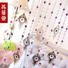 Весенний Quan готовая продукция,, 20 м/лот из k9 стеклянных восьмиугольных бусин и хрустальных занавесок в форме феникса