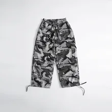 Для мужчин камуфляж брюки карго Loose Повседневное уличная несколькими карманами военно-тактические бегунов леггинсы брюки и пиджаки армии брюк