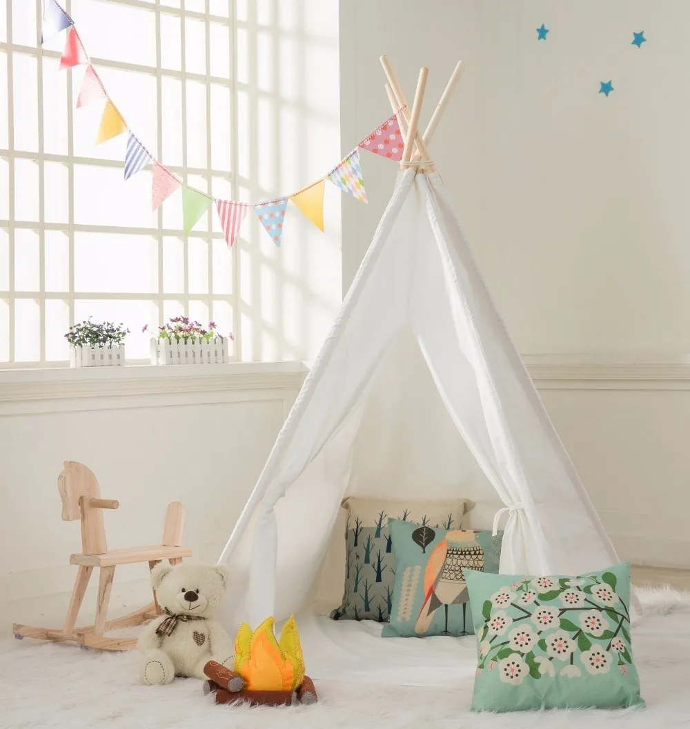 Детская игровая палатка Tipi с 5 деревянными палками|Игровые палатки| |