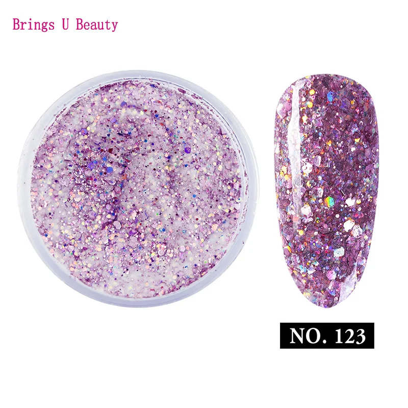 

New Arrival Very Fine Shining Wedding Color Chameleo Glitter Dipping Powder Without Lamp Cure Easy DIY Natural Dry Color No.123
