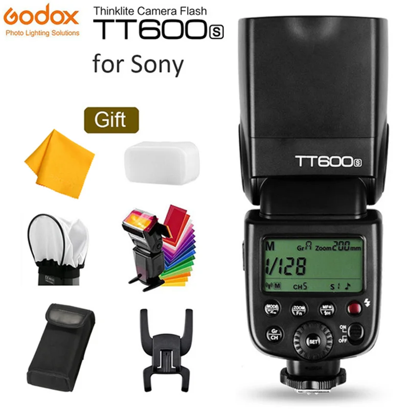 

GODOX TT600S GN60 Flash Light Master Slave Speedlite 2.4G Wireless X System + X1T-S Transmitter for Sony A7S A7R II A7MII A6000