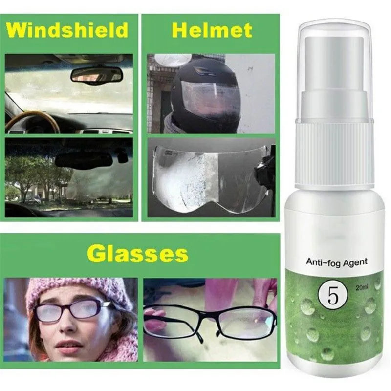 HGKJ 20 мл Анти-туман агент Водонепроницаемый непромокаемый Анит-туман спрей для переднего стекла анти противотуманные очки автомобильные аксессуары