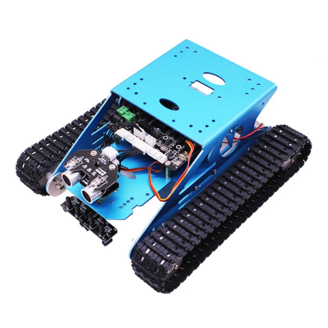 Track Robot Kit Programmable Smart Tank Mobile Platform Chassis Robot Kit Electronic Project Learning for Arduino UNO R3