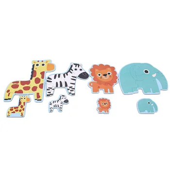 

Kids Cardboard Jigsaw Toys 3D Puzzle Educational Toys Cartoon Animals Intelligence Development Puzzle kids Gift