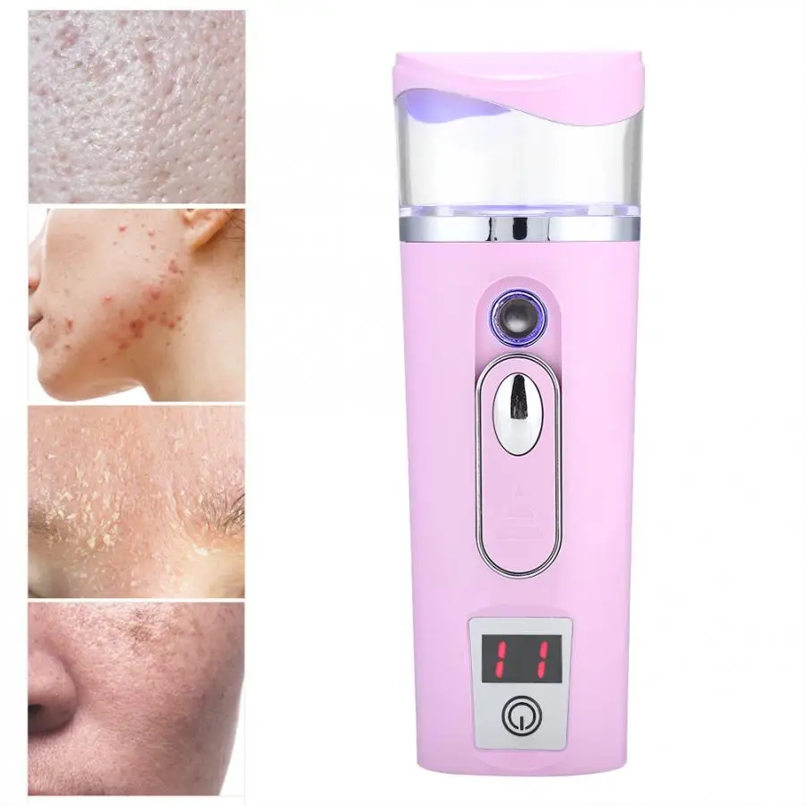 

Vapeur Visage Portable Mist Sprayer Handy Nano Atomization Machine Face Moisturizing Refreshing 35ml Maquina de Vapor Facial