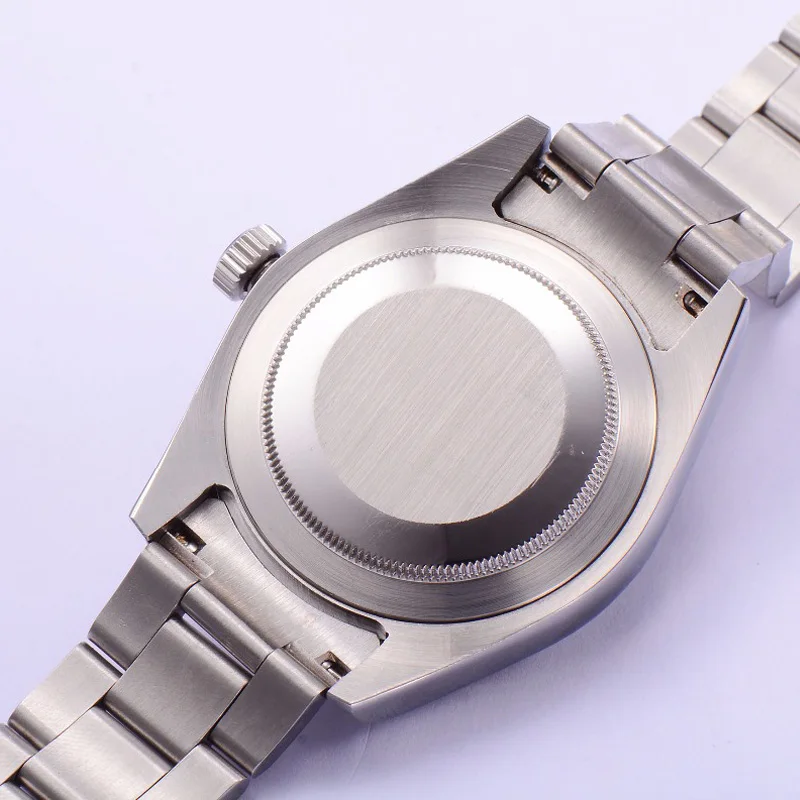 Мужские механические часы PARNIS 40 мм с белым циферблатом, ремешок из нержавеющей стали Miyota 8215, автоматические мужские часы, мужские часы PA2107