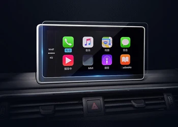 

Only Fit 10.3 inch screen! For Audi Q5 2018 2019 GPS Navigation Tempered Glass Screen Cover Protective Film Car Accessories