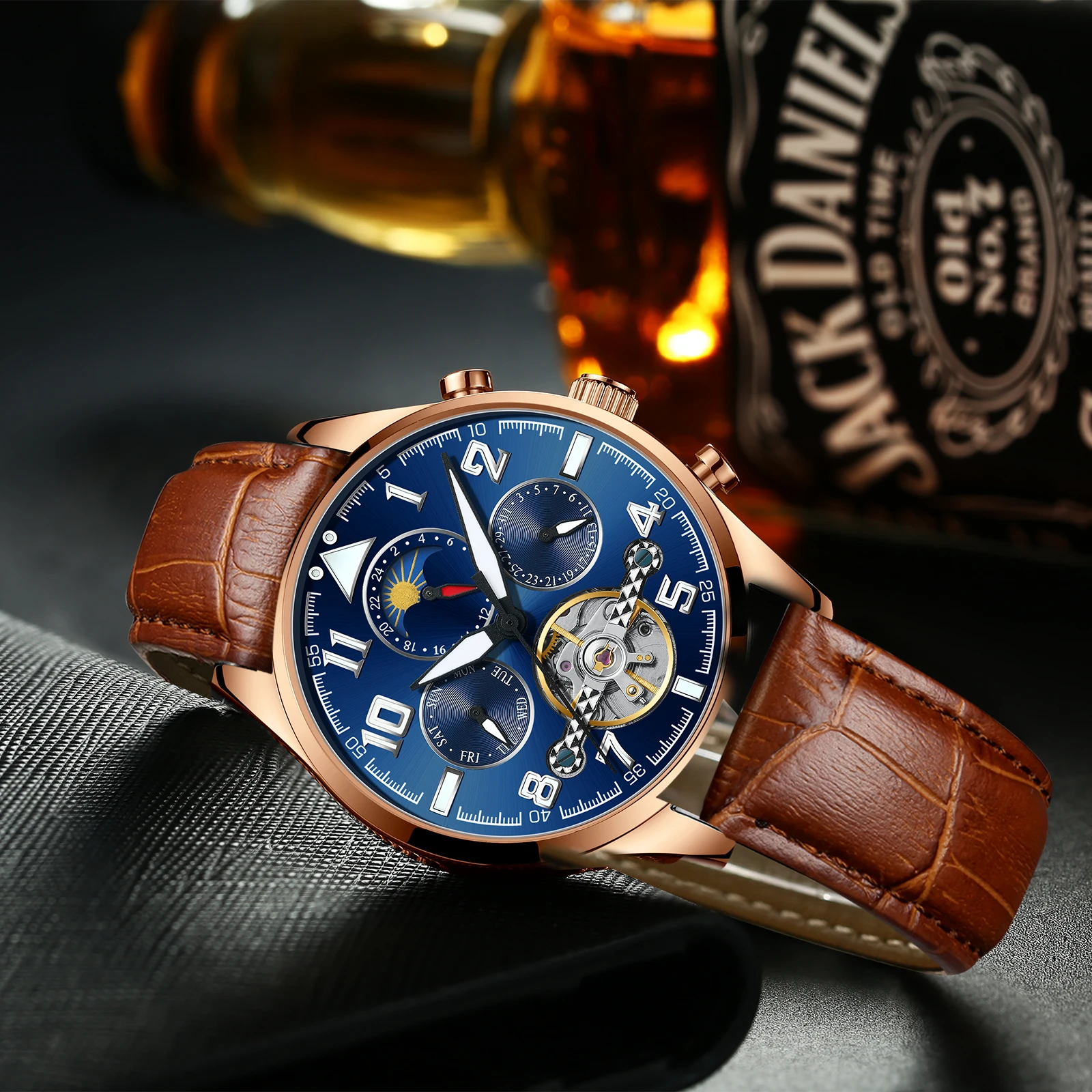 AILANG мужские часы люксовый бренд автоматические механические роскошные часы мужские спортивные часы наручные Мужские часы турбийон