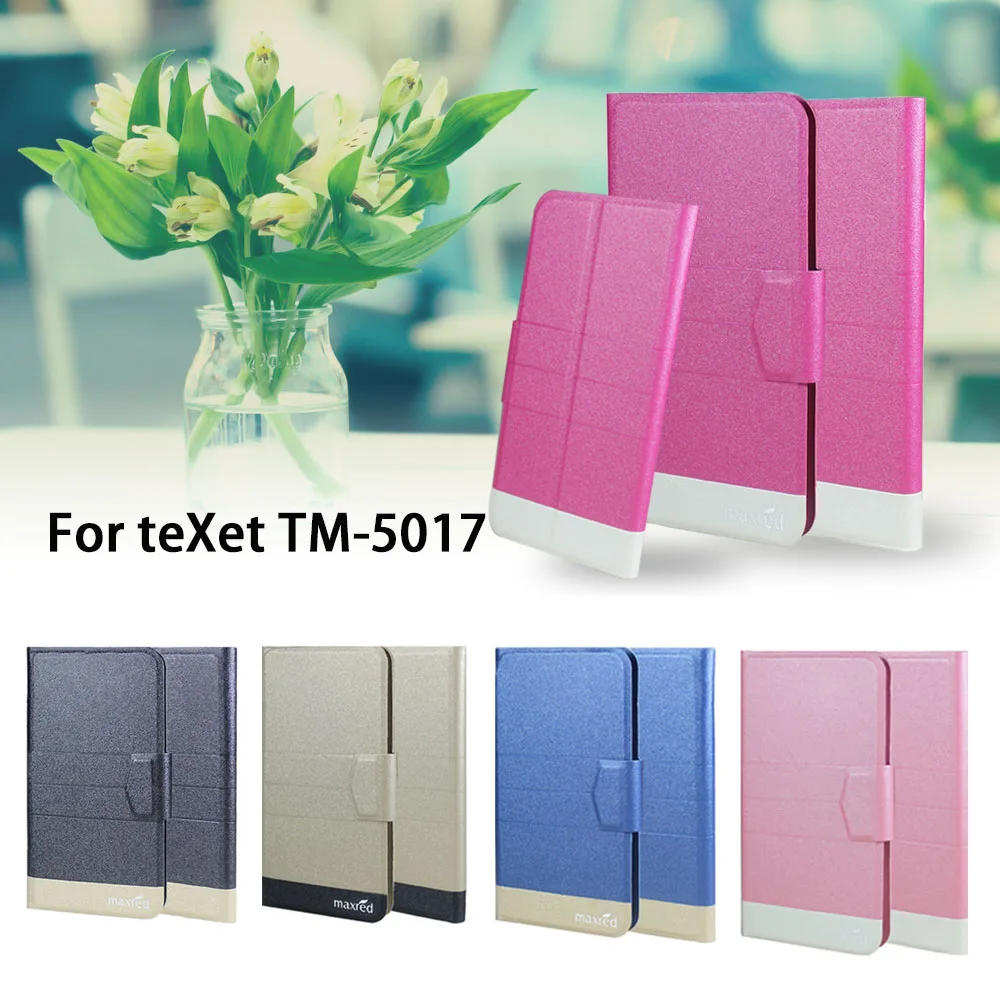 5 цветов супер! Кожаный чехол книжка для телефона teXet TM 5017 высококачественные