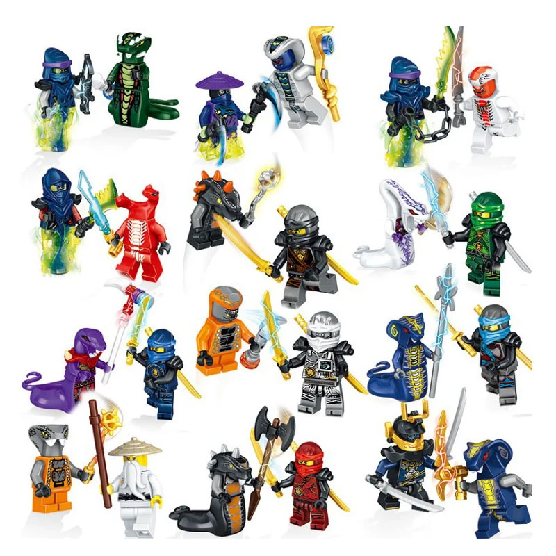 

24pcs/lot Compatible with Legoinglys Ninja Building Block Classic Action Figures Toys for Fun Bricks