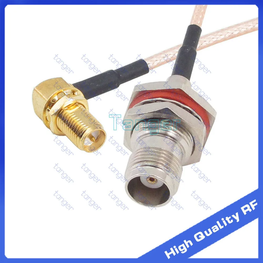 

Hot Selling TNC female jack to RP-SMA female connector right angle RG316 RF Coaxial Pigtail Jumper RF Low Loss cable 8inch 20cm