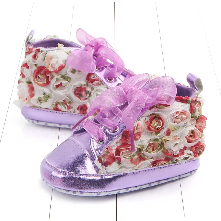 Sunshine& Rainy детская обувь для девочек Riband роза принцесса обувь малыша девушка первые ходоки тапки мягкой подошвой Обувь для новорожденных