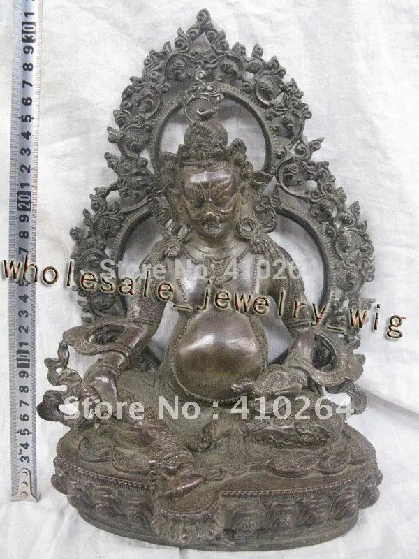 

large Buddhism Buddhist Counteract evil force The god of wealth of Huang bronze statue