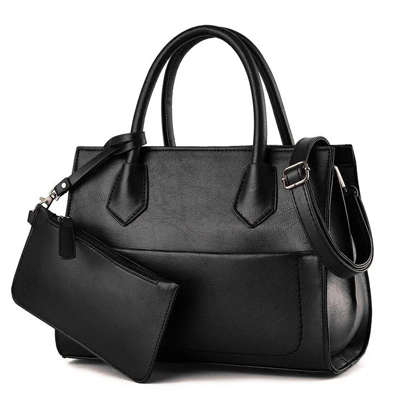 Vintage Lady font b Handbag b font Chic Composite Bag Occident Style Luxury Designer PU Leather