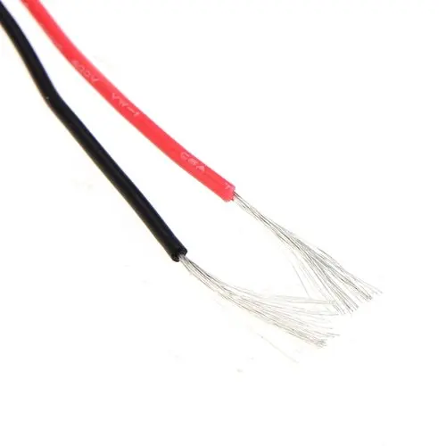 

2x 3M 24 Gauge AWG Silicone Rubber Wire Cable Red Black Flexible