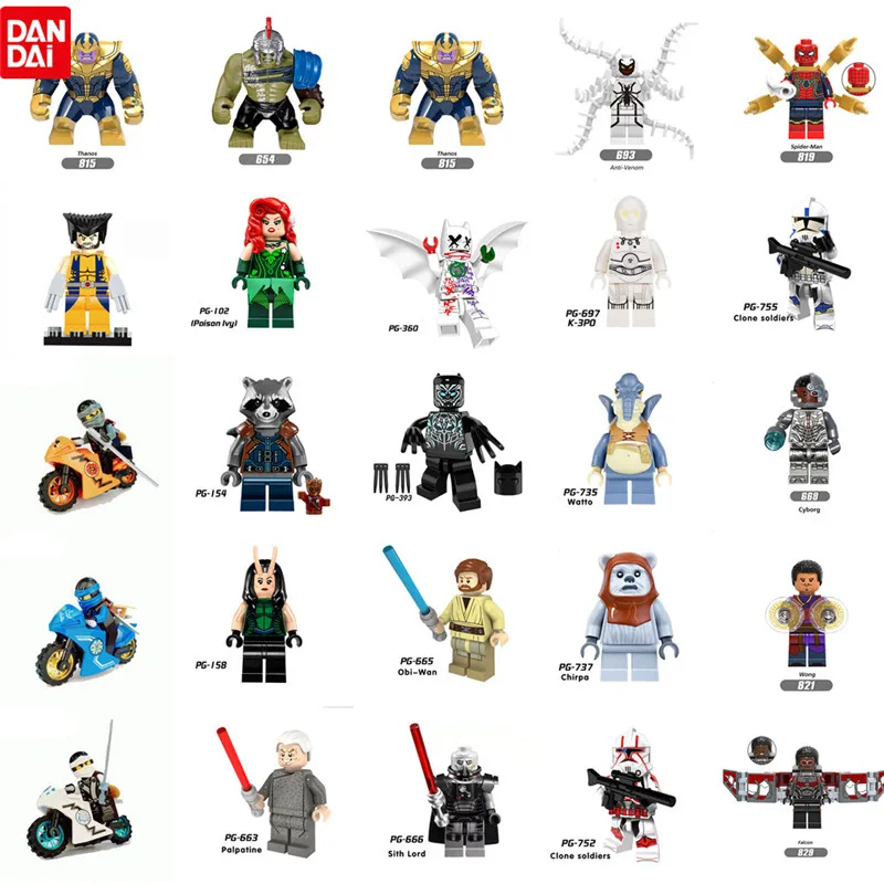 

LegoINGlys Bricks Figures Marvel's DC Avengers 3 Infinity War Building Blocks Compatible Hulk Thanos Iron Man Kid Gift XF30