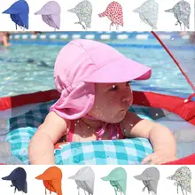 Летняя анти-УФ детская Солнцезащитная Шея шапка Ушная крышка s крышка детская наружная пляжная защита дети мальчик девочка плавание Рыбацкая крышка с клапаном