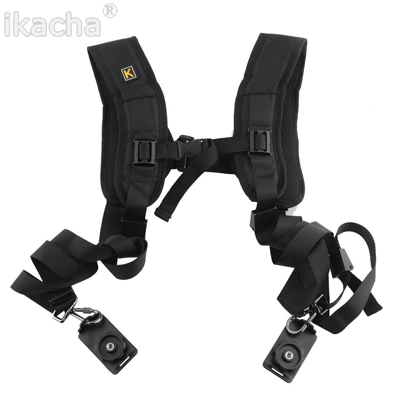 

Quick Rapid Camera Double Shoulder Neck Strap Belt Sling Sponge Pad For Canon Nikon Sony Camera SLR DSLR
