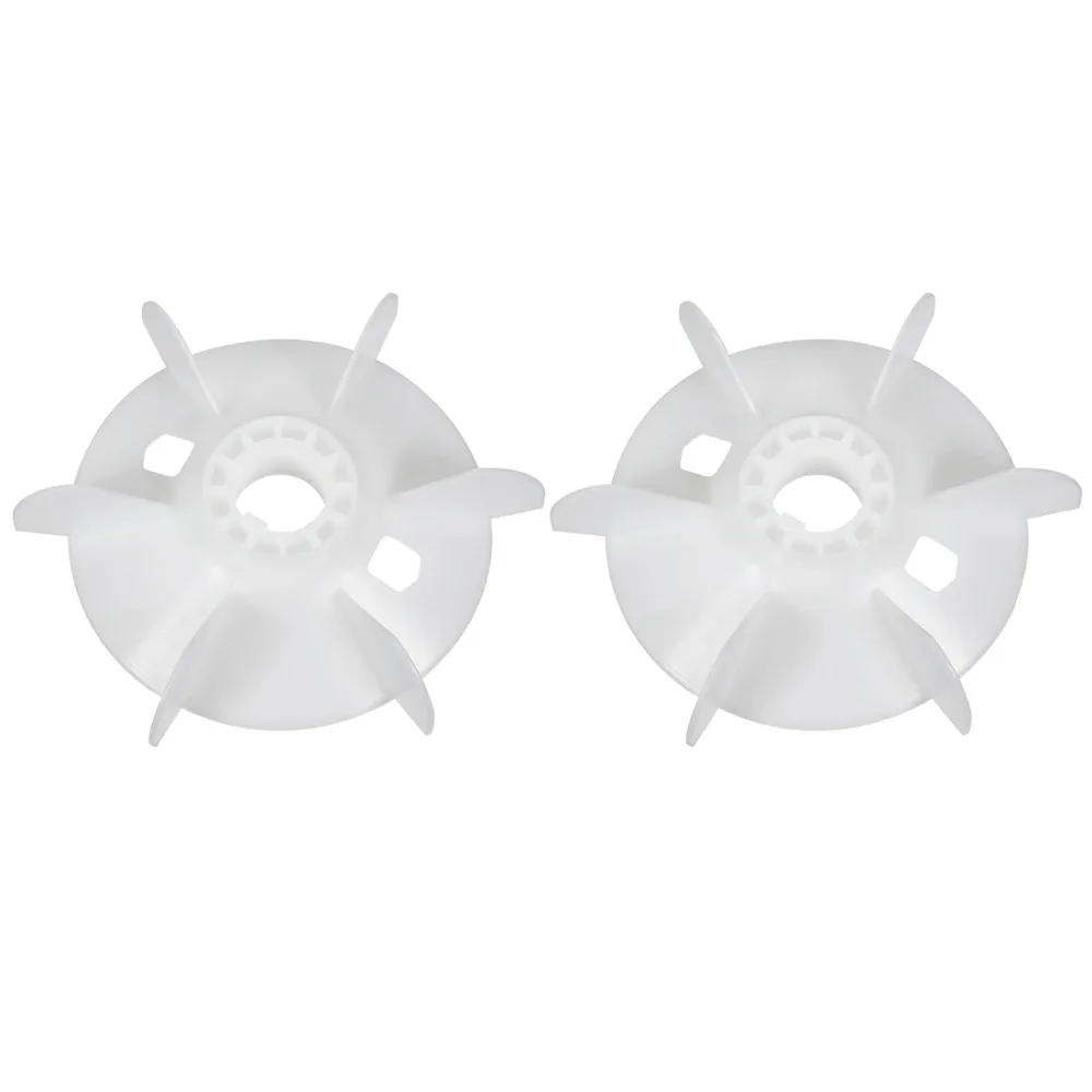 

UXCELL White 2pcs Motor Fan Blade with 6 Vanes 215mmx38mm Round Shape Bore Engineering Plastic to Increase Cooling System