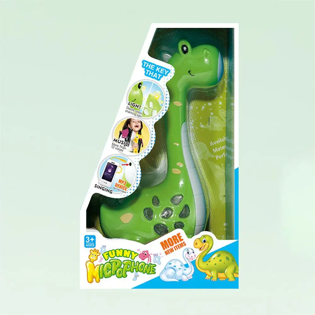 LeadingStar Kids Magic Cartoon Dinosaur Design Microphone Speaker with MP3 Recorder Amplification LeadingStar Kids Magic Cartoon Dinosaur Design Microphone Speaker with MP3 Recorder Amplification