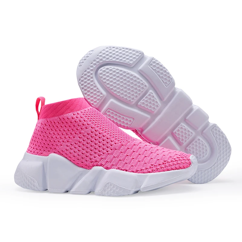 ULKNN الأطفال الأحذية للفتيات الفتيان حذاء الفتيان حذاء رياضة الاطفال جورب حذاء تنفس شبكة الانزلاق على تشغيل الأحذية الرياضية اللباس