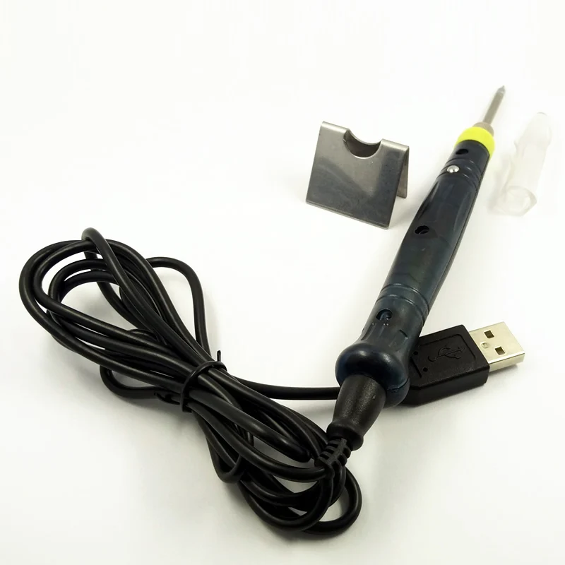 DGKS USB Electric Soldering Irons 6ps Tool Kit Mini USB solder welding station welder heating element stand scorcher iron