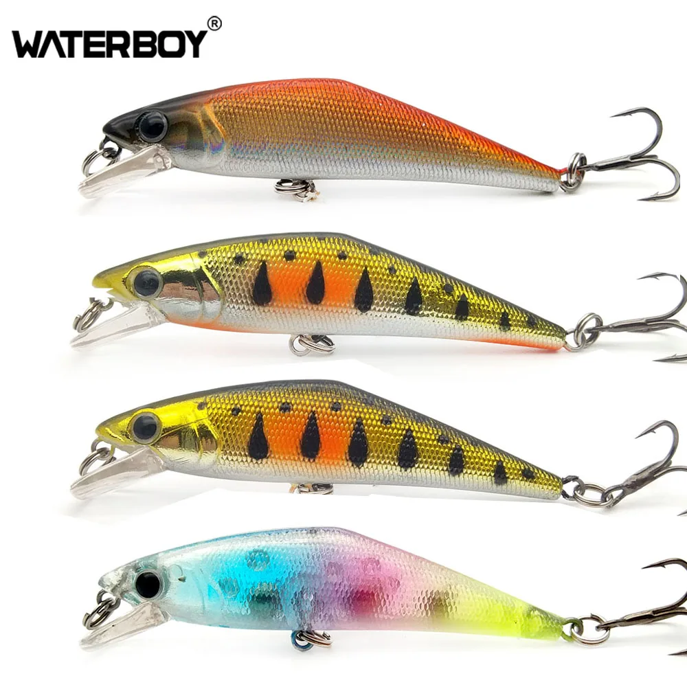 WATERBOY 6.3cm 6.3g Minnow Wobblers Lure Hard Fishing Bait Artificial