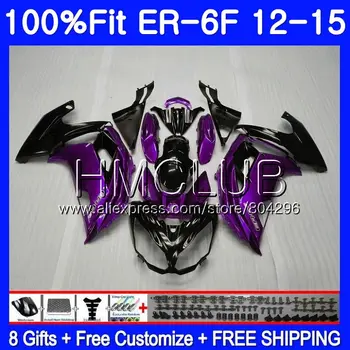 

Injection For KAWASAKI NINJA 650R ER-6F ER6F 12 13 14 15 Purple black 52HM.11 Ninja650R ER6 F ER 6F 2012 2013 2014 2015 Fairing