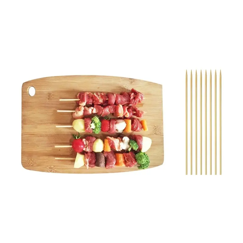 

Yooap 400 root natural bamboo skewers - wooden bamboo skewers, barbecue sticks, fruit chocolate fondue fountain 15 cm