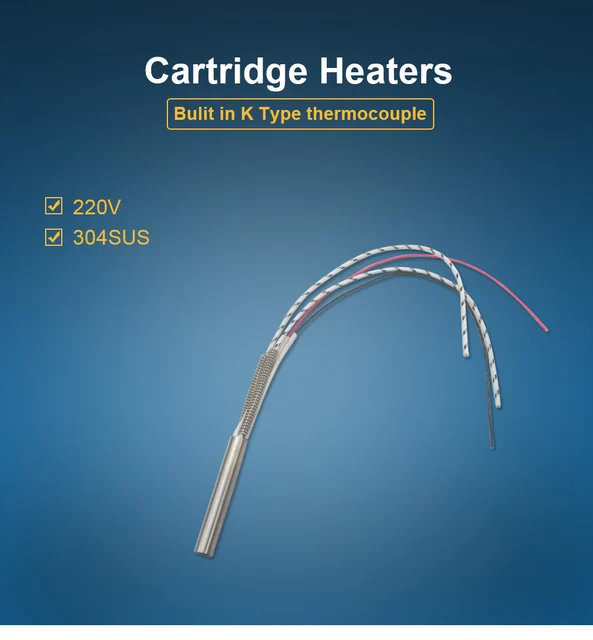 Amazon.co.jp: ヒーター 発熱体 220V カートリッジ抵抗器タイプ