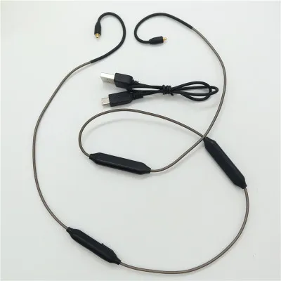 

2019 Bluetooth Adapter headphones cable lossless APTX AAC mic double battery play time 12hours for Shure SE535 i7s ie80 headset