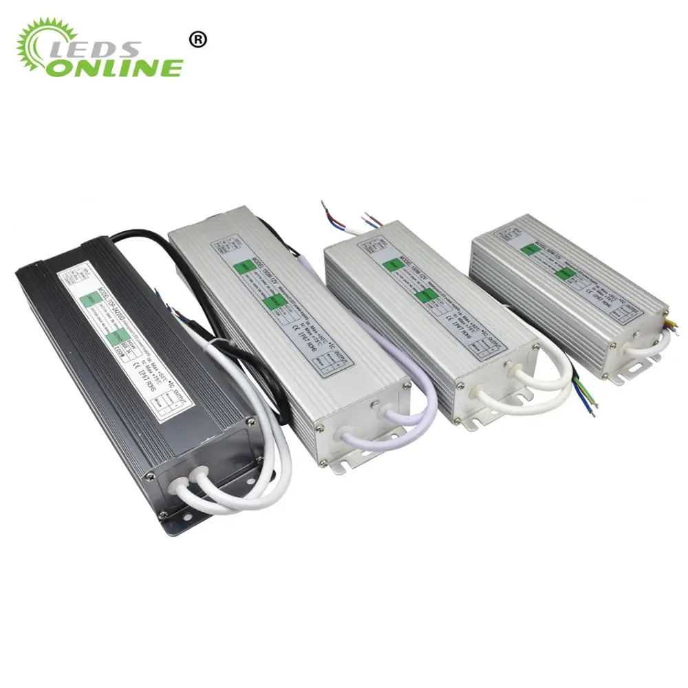 

Waterproof Power Supply 10W 20W 30W 50W 80W 100W IP67 AC110V 220V to DC12V LED Transformer Electronic Aluminum alloy Driver