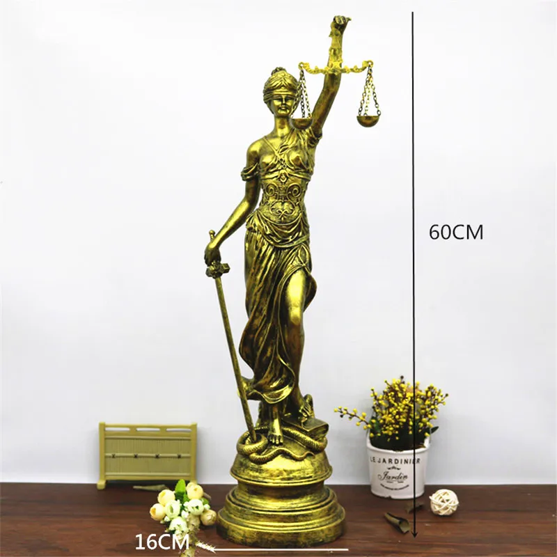 

Roman Mythology Goddess Of Justice Themis Statue European Style Model Home Decorations G1444
