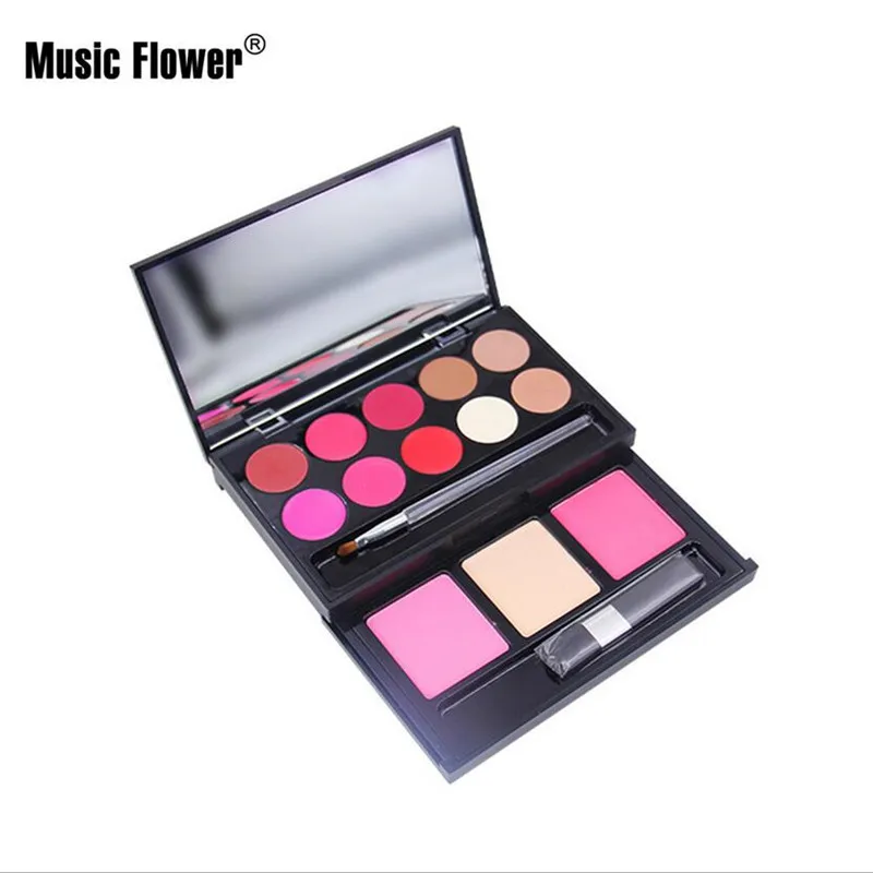 Fexport Music Flower профессиональный макияж помада тени для век Палитра Макияж стойкая