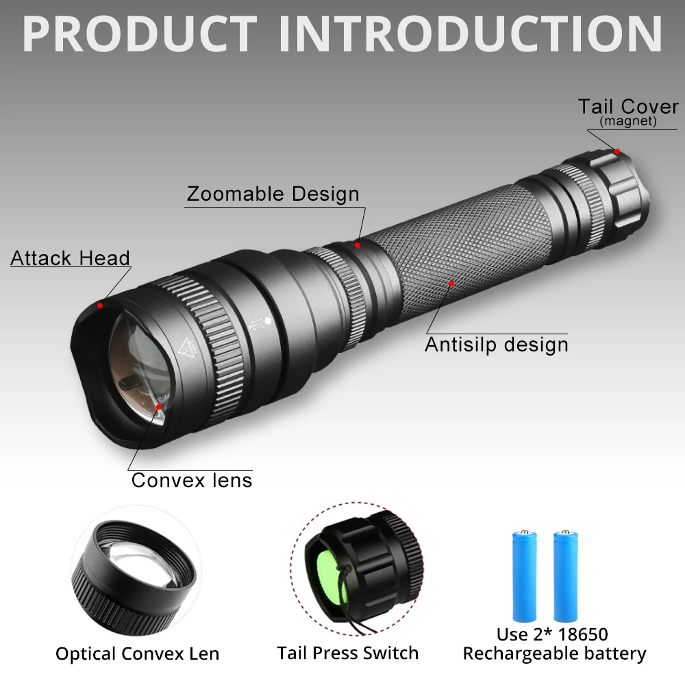 XHP70 XHP50 LED Flashlight 30W Highlight Torch Linterna Lantern Zoomable Rechargeable Powerful Tactical LED Lamp Zaklamp 18650 XHP70 XHP50 LED Flashlight 30W Highlight Torch Linterna Lantern Zoomable Rechargeable Powerful Tactical LED Lamp Zaklamp 18650
