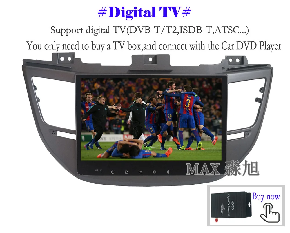 Flash Deal MAX Android 8.1.0 Car DVD Player For Hyundai Tucson 2015 2016 2017 GPS Navigation System Radio WiFi Steering wheel control 11