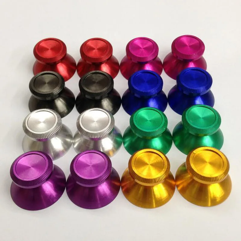 Aluminum Metal Analog Joystick thumb Stick grip Cap Replacement for Sony playstation Dualshock 4 PS4 XBOX ONE Gamepad Controller Aluminum Metal Analog Joystick thumb Stick grip Cap Replacement for Sony playstation Dualshock 4 PS4 XBOX ONE Gamepad Controller
