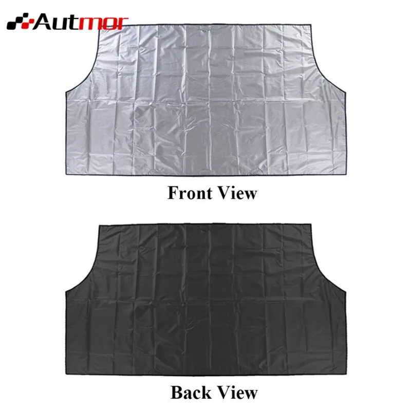  Car Magnet Windshield Cover Snow Cover Sunshade Ice Snow Frost Protector Windshield Silver Black Co