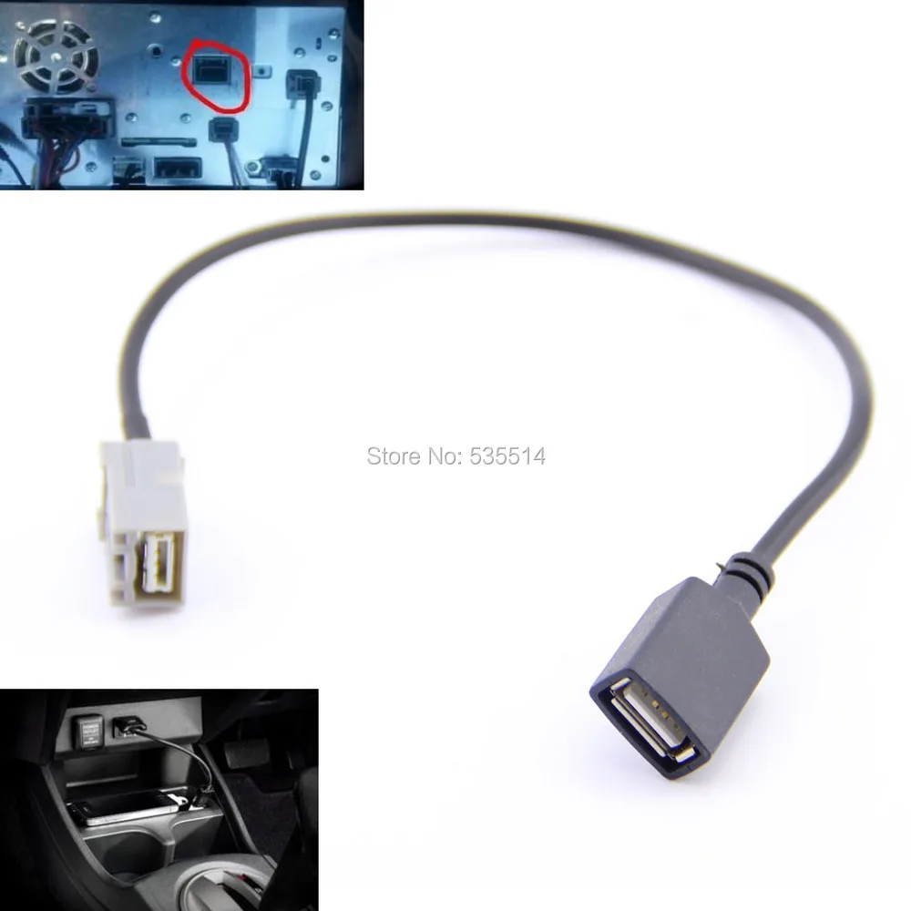 USB CABLE ADAPTER AUX 2008 Onwards for Honda Civic Jazz/Fit/CR V/Accord