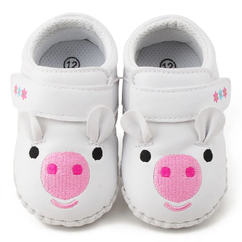 Лидер продаж Модная одежда для детей, Детская мода Обувь pu Свинья мультфильм животных для маленьких девочек Обувь для малышей милая мягкая