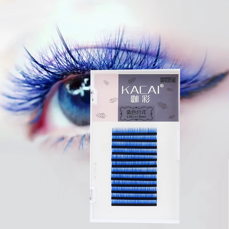 

CACAI purple 3D/4D/5D/6D eyelash Colored Eyelash Extension Faux Mink color eyelashes colorful eye lash maquiagem cilios