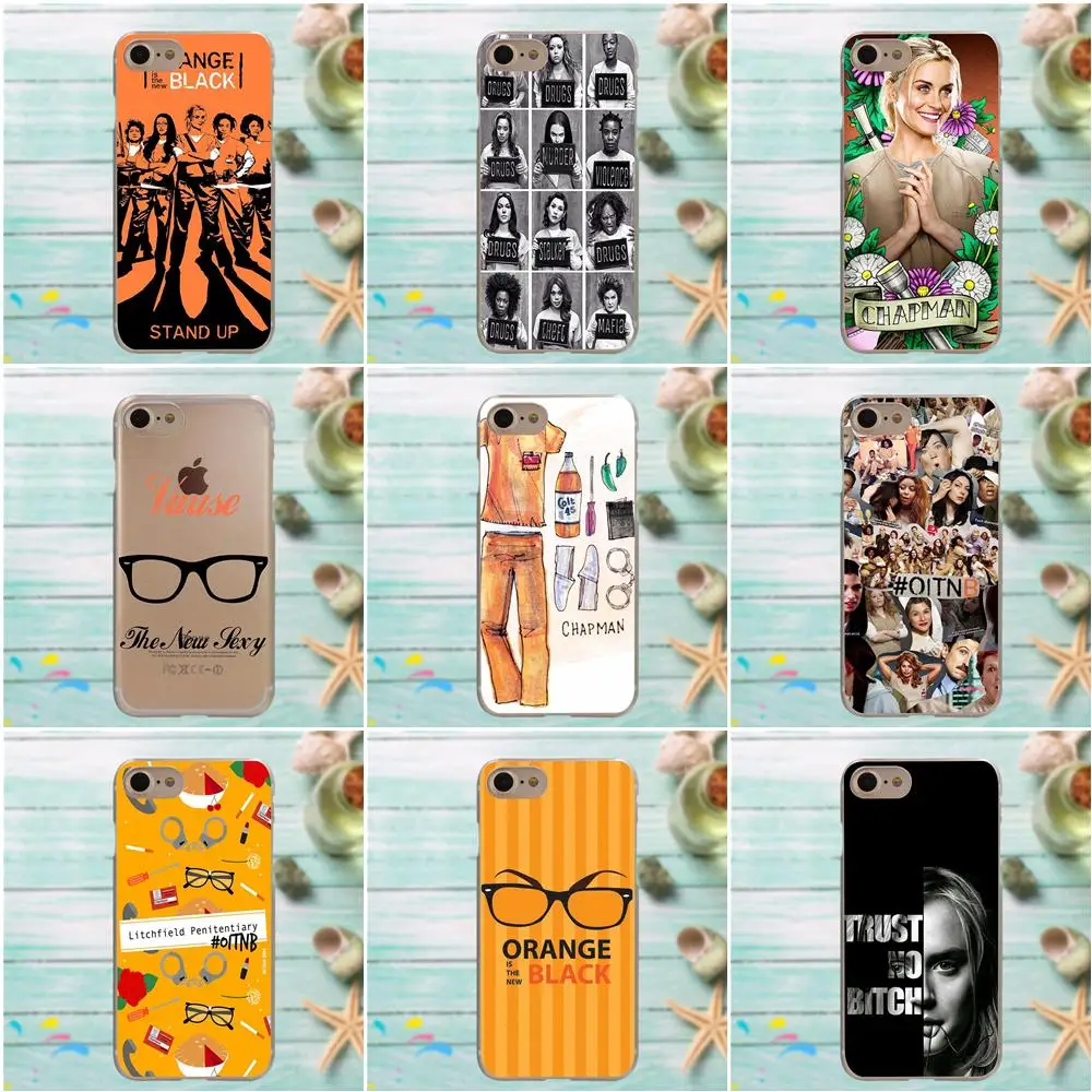 

TPU Protective Cover Case Orange Is The New Black For Samsung Galaxy Note 5 8 9 S3 S4 S5 S6 S7 S8 S9 S10 mini Edge Plus Lite