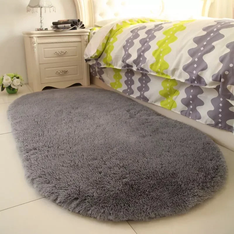 Gray Нескользящий Впитывающий Коврик для ванной, напольный для ванной и спальни, коврик для душа, коврик для двери, Быстросохнущий - Цвет: Gray