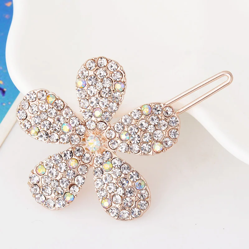 Hair Accessory Women Fashion Rhinestone Flower Hair Clips Girls Gift For Best Friends